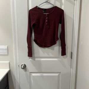Burgundy long sleeve